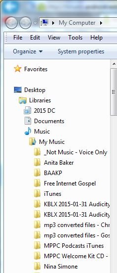 My Computer left panel screen w Nina Simone folder.JPG