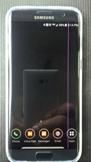 Vertical Purple Line on Screen Android Central