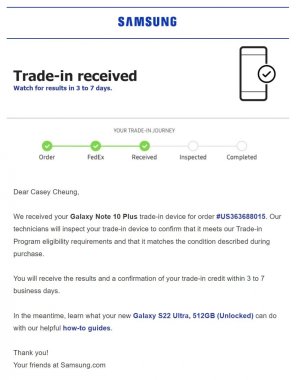 Samsung received trade-in Note 10 Plus phone.jpg