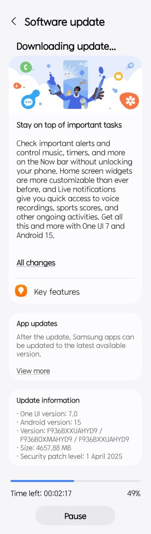 FOLD4 AND 15-ONE UI 7.0 Screenshot_20250507_201025_Software update.jpg