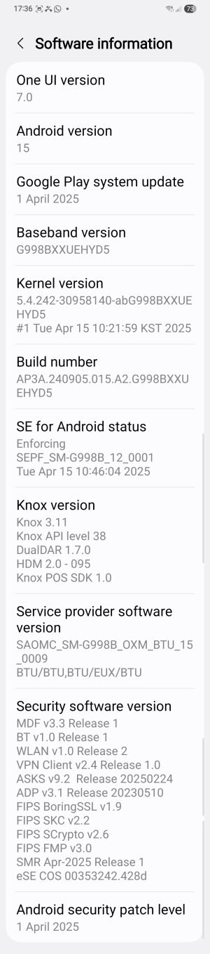 S21 Ultra ONE UI 7.0 Screenshot_20250508_173606_Settings.jpg S21 Ultra ONE UI 7.0 Screenshot_20250508_173606_Settings.jpg