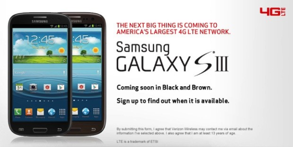 Verizon teases black and brown Galaxy S III models for the subtle crowd.png