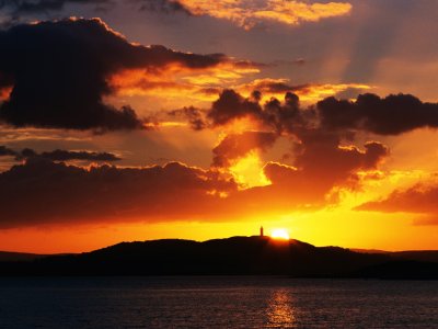 Sunset Over Scrabo Tower, Strangford Lough, County Down, Ireland.jpg